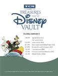 Treasures from The Disney Vault September 2016 Schedule