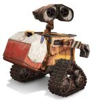 WALL-E with a cooler on his back