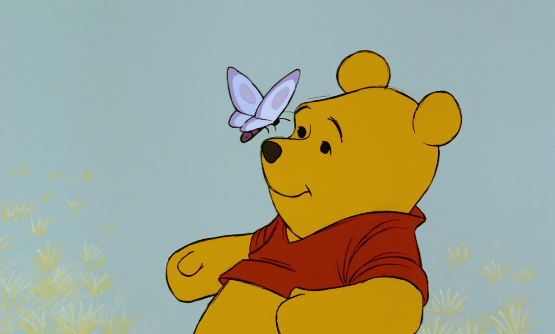 winnie the pooh sketch butterfly