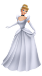 Cinderella in her ballgown in Kingdom Hearts: Birth by Sleep