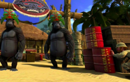 The apes in Kinect: Disneyland Adventures