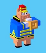 Peter aparece en Disney Crossy Road en su versión de The Band Concert.
