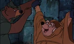 Little John freeing Friar Tuck from execution