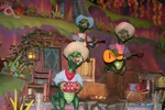 The Swamp Boys in the "Zip-a-Dee-Doo-Dah" final sequence in Splash Mountain at Tokyo Disneyland