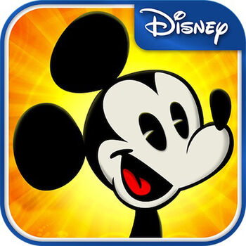 Pegatina Minnie y Mickey Mouse en moto