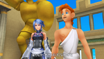 Hercules with Aqua in Kingdom Hearts Birth by Sleep