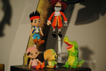 Plush of the main characters, including Izzy