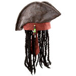 Pirates of the Caribbean Pirate Hat and Wig for Adults