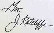 Ratcliffe's signature.