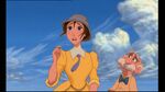 Jane realizes that she should stay because she loves Tarzan