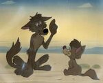 Cyote.jpg (35 KB) Production cel with an older Junior with his own son in The Coyote's Lament.