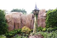 Rapunzel's Tower in "Fairy Tale Forest" at Hong Kong Disneyland