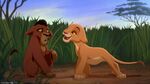 Kiara introduces herself to Kovu in a flirting tone