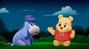 Pooh Bear and Eeyore's Sunset