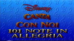 Closing title card to the Italian 1995 VHS known as "101 Note in allegria"