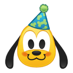 Birthday Baby Pluto's emoji for Disney Emoji Blitz