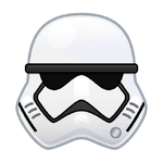 First Order Stormtrooper's emoji for Disney Emoji Blitz.