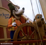 Goofy pluto on ship