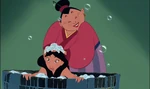 Mulan getting washed