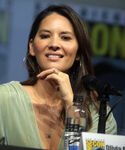 Olivia Munn speaks at the 2018 San Diego Comic Con.