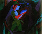 Tink's light going out, by Mary Blair.