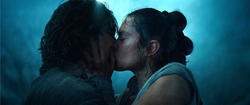 Rey and Ben kiss