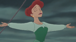 Ariel before transformation in mermaid