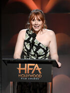 Bryce Dallas Howard speaks onstage during the 21st Annual Hollywood Film Awards in November 2017.