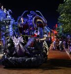 Disney Villains in Hong Kong Disneyland's Glow in the Park Halloween Parade