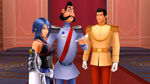 Prince Charming with the Grand Duke and Aqua in Kingdom Hearts Birth by Sleep