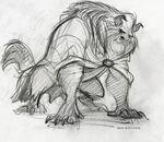 Full sketch of the Beast's later design