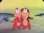 Chip and Dale imitating Flash's rescue bark and howl