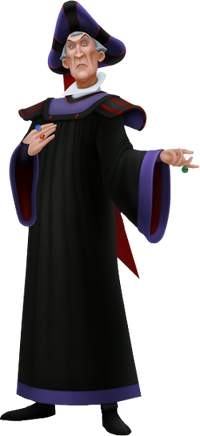 Frollo as he appears in Kingdom Hearts 3D: Dream Drop Distance.