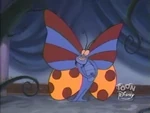 Genie as a butterfly: "Oh, look. I'm so pretty."
