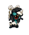 Drowsy dressed in a graveyard bones costume in Stitch!Now