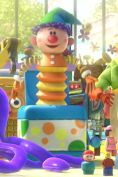 Disney jack in the box toy top
