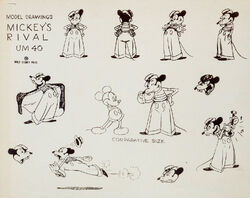 Mortimer Mouse model sheet