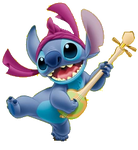 Stitch in promotional art for the Stitch! anime