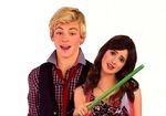 Ross Lynch with Laura Marano in a Disney Channel ID in 2010.