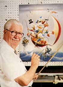 Carl Barks, the creator of Scrooge McDuck