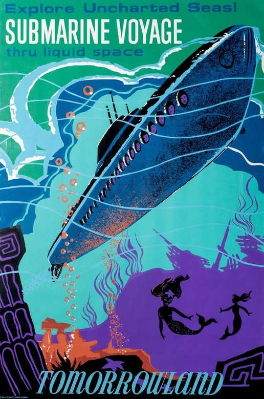 Disneyland Submarine Voyage Poster