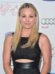 Kaley Cuoco attending the 2013 Hall of Fame Induction Gala.