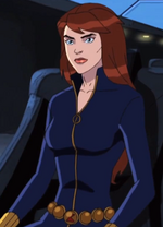 Viuda Negra en Ultimate Spider-Man.