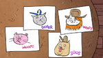 Dipper, wendy, waddles, and soos as cats