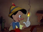 Pinocchio on fire.