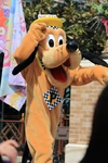 Pluto, as he appears in the Easter in New York show for Tokyo DisneySea's Mickey & Duffy's Spring Voyage.