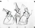 SleepingBeauty1959TheThreeGoodFairiesConceptDesign1.jpg (610 KB) Preliminary sketch by Frank Thomas.