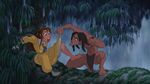 "Get off! get off!"- Tarzan curiously looks up Jane's dress.