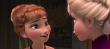 Anna with Elsa at the Ball
