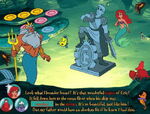 The statue in Ariel's Story Studio